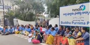 Sanitation workers  dharna